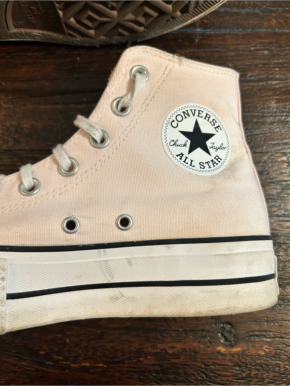 Converse Chuck Taylor All Star Lift Platform Sneaker- Light Pink - Picture 5 of 10